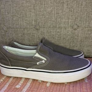 Grey slip on Vans